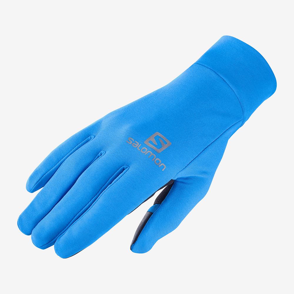 SALOMON PULSE U Philippines - Men's Gloves - Blue | 142539-JYD